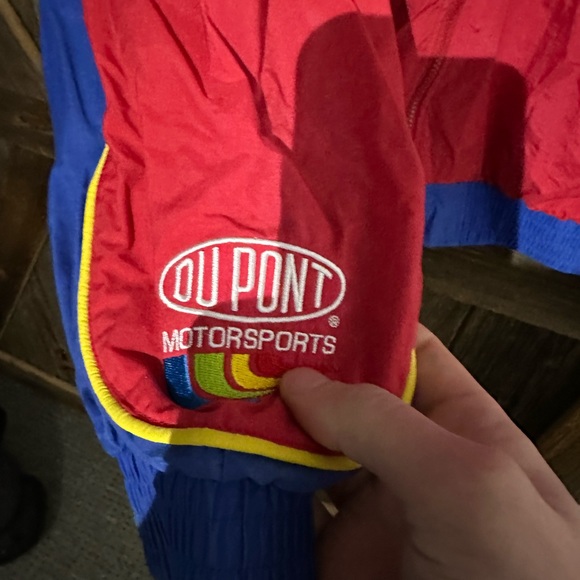 NASCAR (Chase) - Red & Blue Jeff Gordon #20 Jacket 1990s Vintage X-Large - Picture 6 of 8